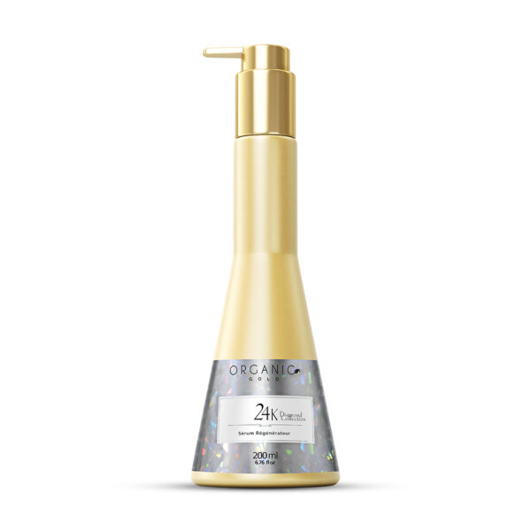 SERUM REGENERATEUR 24K – AVANT SHAMPOING –Organic Gold  200 ml