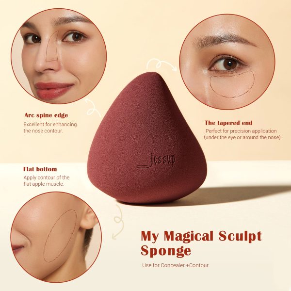 éponges de maquillage visage doux beauté fond de teint mélangeur SP013 JESSUP