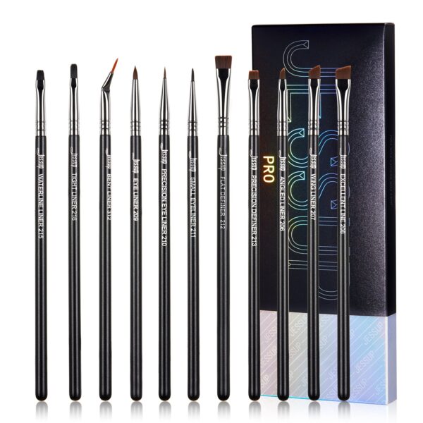 pinceaux pour eye-liner de maquillage professionnel 11 pièces T324