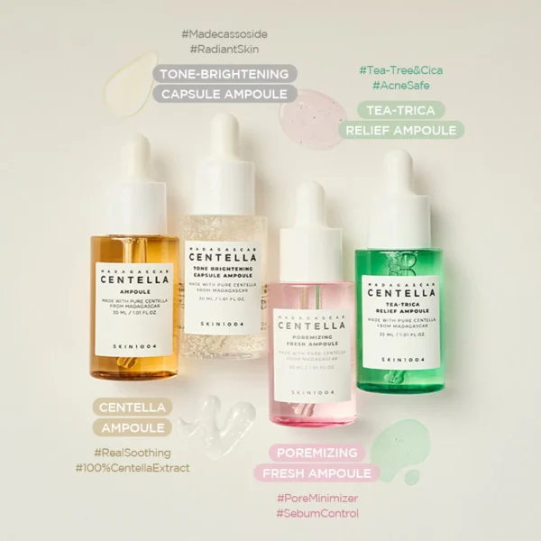 KIT DES 4 AMPOULES à LA CENTELLA SKIN1004